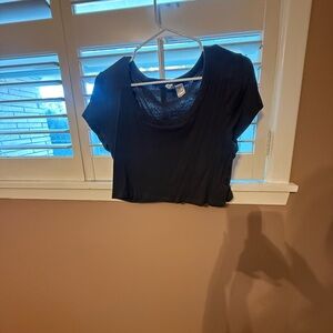 H&M Classic Black Crop Top